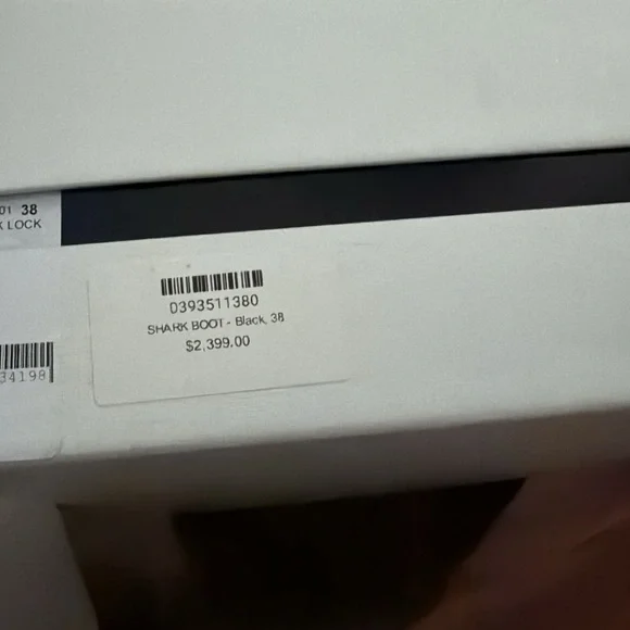 SOLD ON DPOP Givenchy Black Leather Boots with Gold Accent - Picture 6 of 15